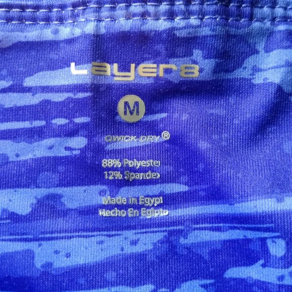 Layers Women's Capri Blue Yoga Pants Size Medium - Picture 8 of 8